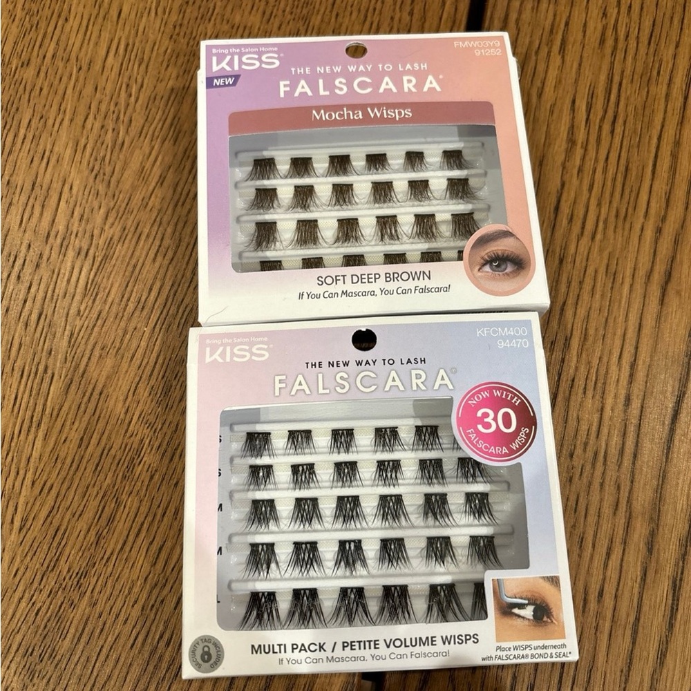 Kiss Falscara Petite Volume Wisps - Black & Mocha